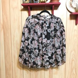 S Loft Floral Blouse